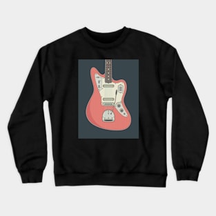 Fiesta Red Jag Guitar Crewneck Sweatshirt